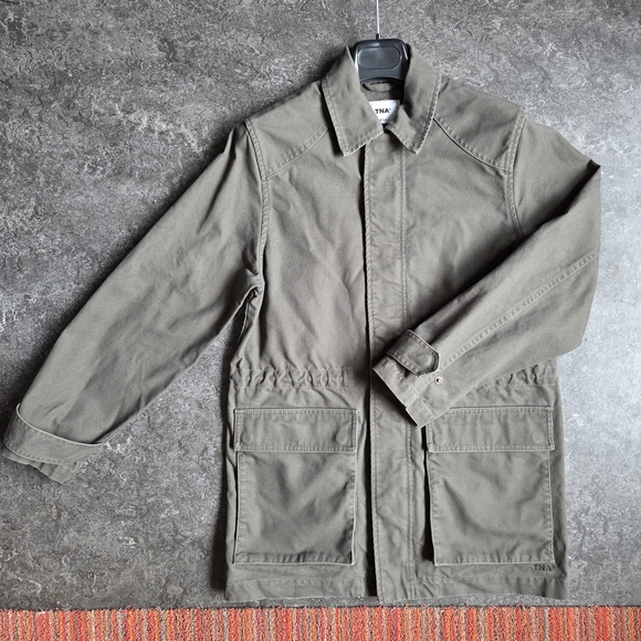 TNA Oversided Jasper Field Utility Barn Chore Relaxed Jacket Olive Aritzia XXS - Picture 9 of 16